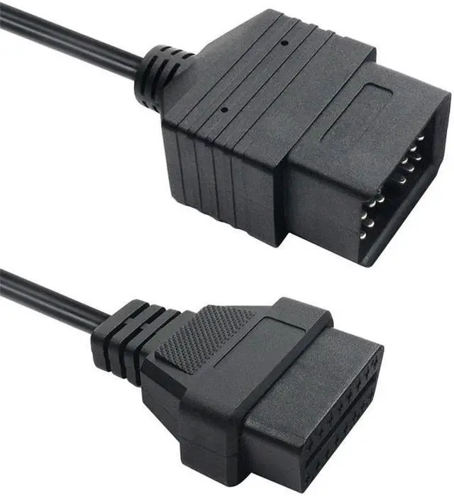 Alt view image 4 of 5 - Yassdwbn 17pin to 16pin OBDII Extension Cable Adapter For Toyota