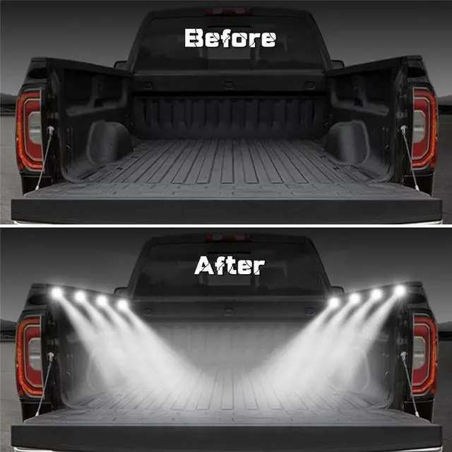 Alt view image 3 of 7 - Paiying 8pc 48LED LED Rock Lights Under Body LED Lighting Truck Bed Cargo Lights Atmosphere Light RGB RF Remote Control Waterproof