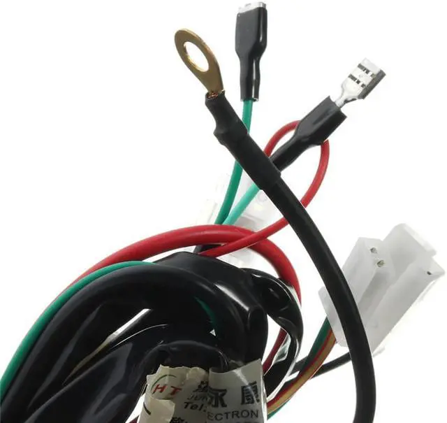 Alt view image 4 of 5 - Furulu 1 Piece Motrocycle Electric Start Wiring For 47cc 49cc 50cc 70cc 90cc 110cc 125cc