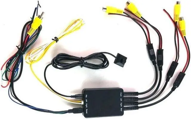 Alt view image 5 of 5 - Acaigel 360° Panoramic 4-way Parking Rearview Monitor Video Control Switch Combiner Box