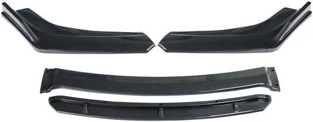 Main image of Paiying 4pcs 3D Carbon Fiber Color Front Bumper Splitter Lip Diffuser Spoiler Body Kit