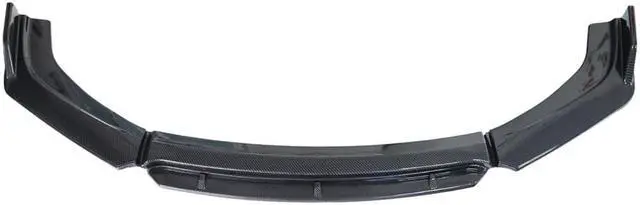 Alt view image 6 of 7 - Paiying 4pcs 3D Carbon Fiber Color Front Bumper Splitter Lip Diffuser Spoiler Body Kit