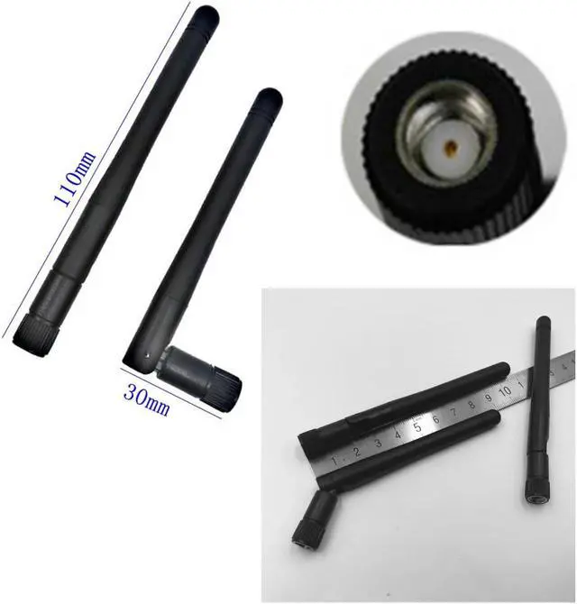 Alt view image 7 of 7 - 5 Pcs SMA Inner Hole Antenna For WiFi 2.4GHz/5Ghz Wireless Router or Card