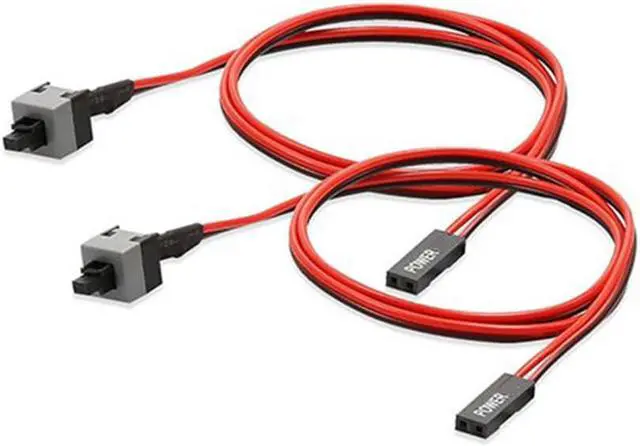 Alt view image 6 of 7 - Acaigel 5pcs 50cm Power Switch Cable for Computer Case Motherboard PC Self Reset Switch