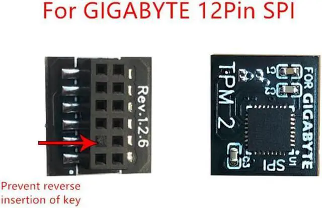 Alt view image 3 of 5 - TPM 2.0 Security Module Supports Version 2.0 WIN11 System Upgrade For Gigabyte 12PIN SPI