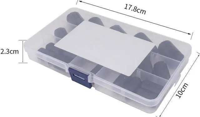 Alt view image 5 of 6 - 22PCS Snap on Ferrite Core Bead Choke Ring Cord RFI EMI Noise Suppressor Filter