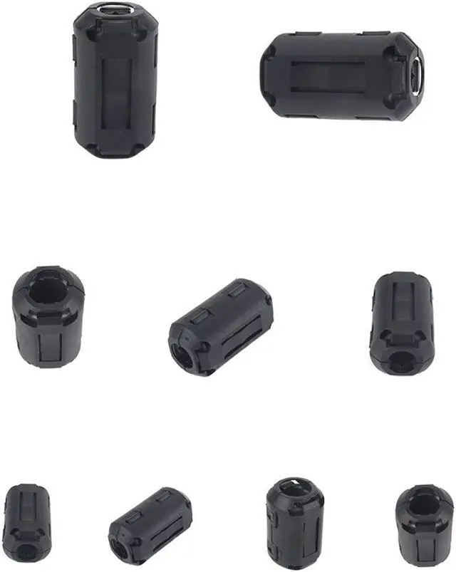 Alt view image 6 of 6 - 22PCS Snap on Ferrite Core Bead Choke Ring Cord RFI EMI Noise Suppressor Filter