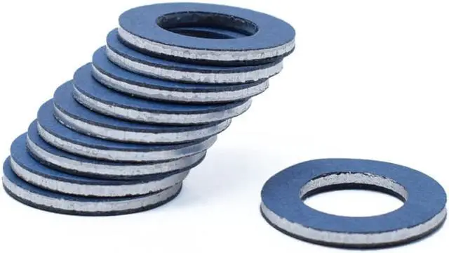 Alt view image 4 of 6 - 10x Oil Drain Plug Washer Gaskets 90430-12031 9043012031 For Toyota Lexus Scion