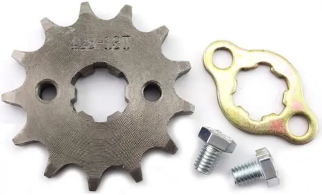 Alt view image 2 of 5 - Yingshan 428 13 T Tooth 17mm Front Engine Sprocket For 50cc 70cc 90cc 110cc 125cc Taotao Dirt Pit Bike ATV Quad Buggy Scooter Motorcycle