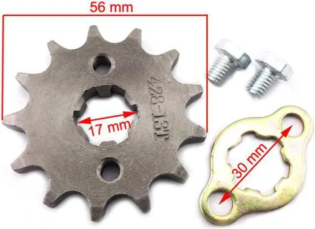 Main image of Yingshan 428 13 T Tooth 17mm Front Engine Sprocket For 50cc 70cc 90cc 110cc 125cc Taotao Dirt Pit Bike ATV Quad Buggy Scooter Motorcycle