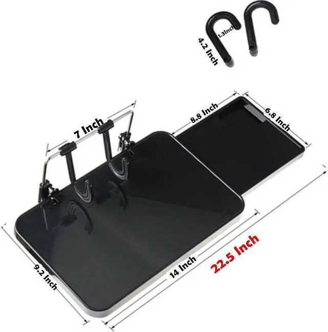 Main image of Paiying Universal Foldable Car Steering Wheel Back Seat Tray Table Desk Mount with Drawer
