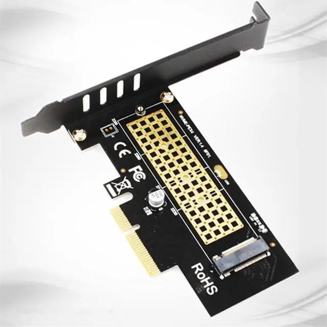 Alt view image 3 of 5 - M.2 NVME to PCIE 3.0 X4 Adapter Card 40Gbps Expansion Riser