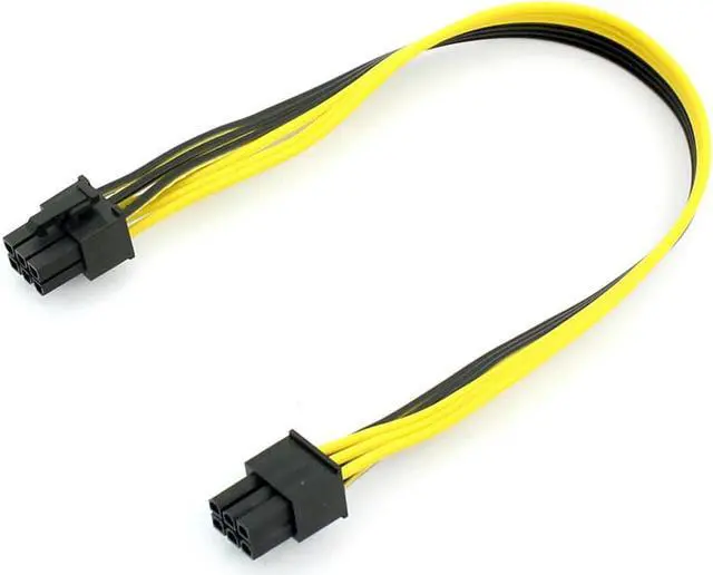 Alt view image 6 of 7 - Paiying 10pcs PCIE PCI Express 6 to 6 Pin Male Graphics Video Card Power Cable Connector