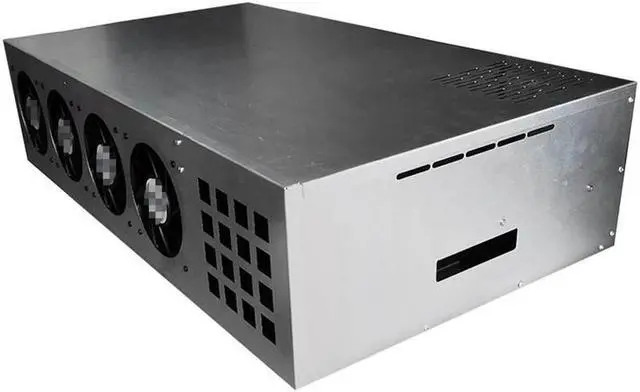 Alt view image 6 of 7 - Acaigel Mining Rig Frame 8 GPU Miner Case w/ 4 Fans and 4GB DDR3 Mining Motherboard