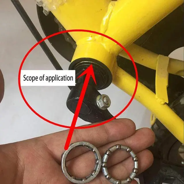 Alt view image 4 of 6 - Bicycle Ball Bearing with 16 Balls Steering for Bike Bearing Rear Wheel Axle