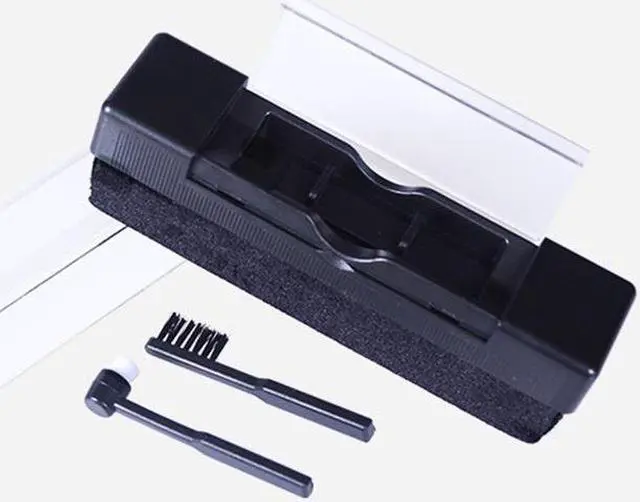 Alt view image 2 of 7 - Acaigel Portable 3 in 1 Vinyl Record Cleaning Brush Set Stylus Velvet Anti-static Cleaner Kit