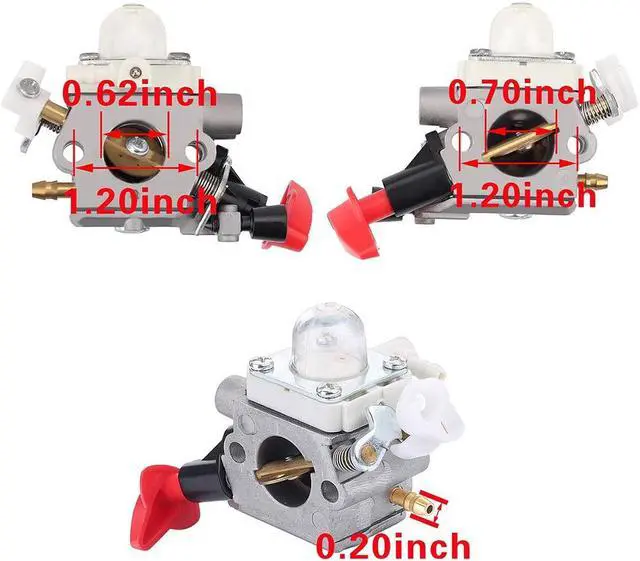 Alt view image 6 of 7 - Carburetor For Stihl FS40 FS50 FS56 FS70 FC56 FC70 C1M-S267A 41441200608