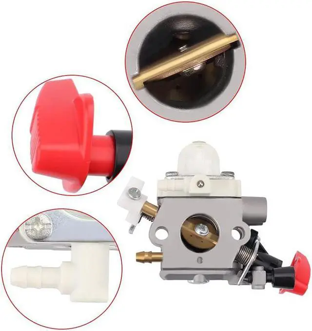 Alt view image 7 of 7 - Carburetor For Stihl FS40 FS50 FS56 FS70 FC56 FC70 C1M-S267A 41441200608