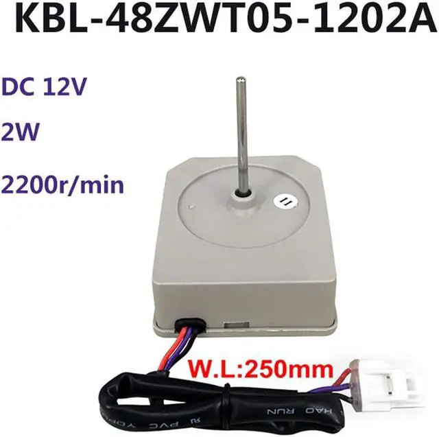 Alt view image 4 of 6 - Paiying DC 12V Refrigerator Freezer Heat Sink Fan Motor For Omar KBL-48ZWT05-1202A
