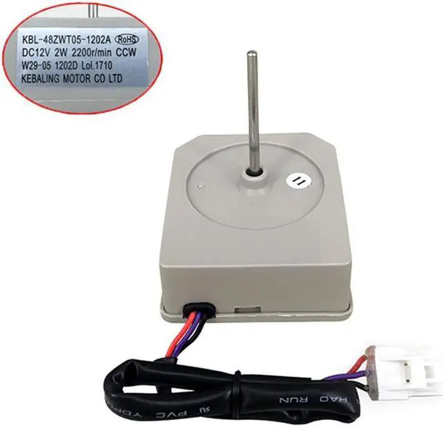 Alt view image 6 of 6 - Paiying DC 12V Refrigerator Freezer Heat Sink Fan Motor For Omar KBL-48ZWT05-1202A