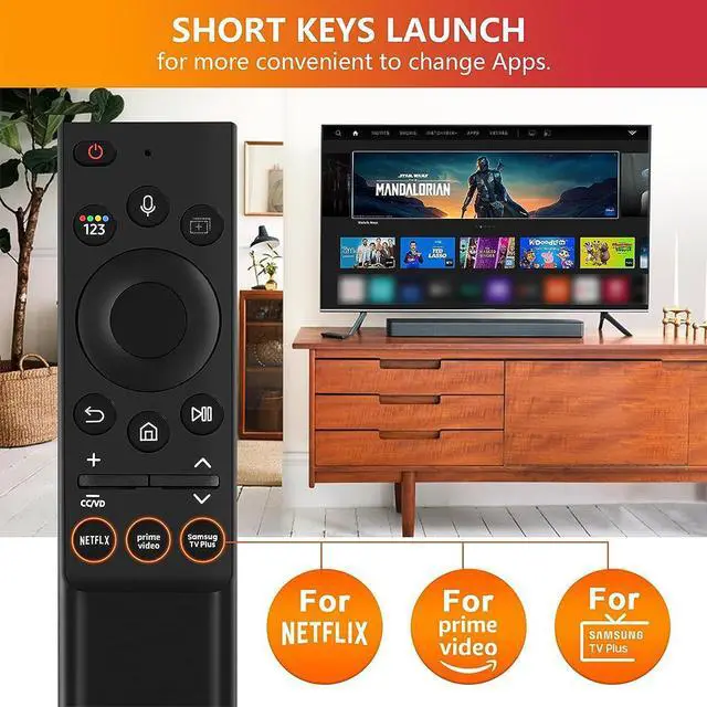 Alt view image 4 of 5 - BN59-01357A Replacement Voice Remote Control for Samsung QLED Series Smart TV