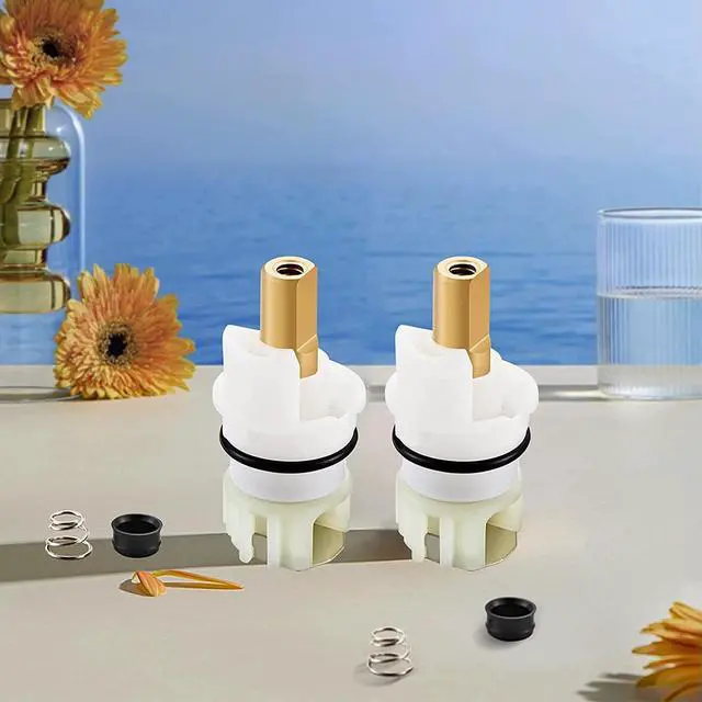 Alt view image 3 of 6 - RP25513 Faucet Stem Assembly Fits for Delta Roman Two-Handle Faucet Repair Kit