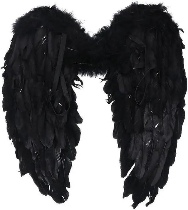 Main image of Yassdwbn Angel Fairy Feather Wings Halo Gothic Cosplay Props
