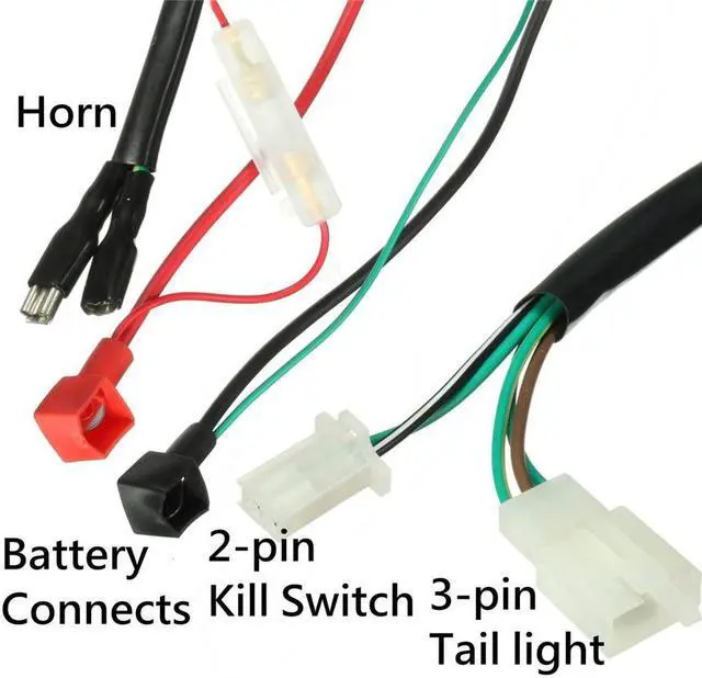 Alt view image 3 of 5 - Acaigel Electric Wiring Harness For Chinese 50cc 70cc 90cc 110cc 125cc ATV Quad Pit Bike
