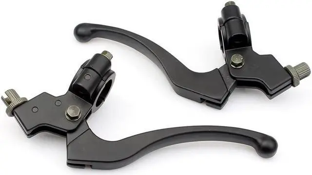 Alt view image 5 of 7 - Paiying Pair 22mm Dirt Pit ATV Bike Brake Lever Perch Clutch For Honda Suzuki USA Stock