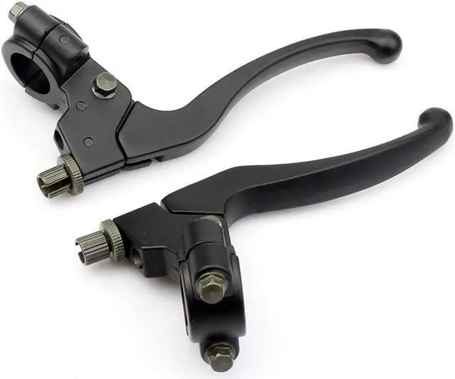 Alt view image 4 of 7 - Paiying Pair 22mm Dirt Pit ATV Bike Brake Lever Perch Clutch For Honda Suzuki USA Stock