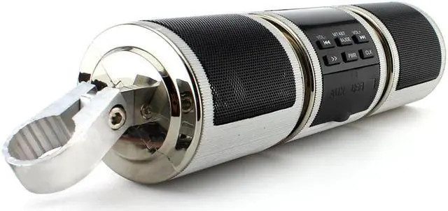 Alt view image 6 of 7 - FYUU Bluetooth Motorcycle Handlebar Audio Amplifier Stereo Speaker System MP3 USB/TF