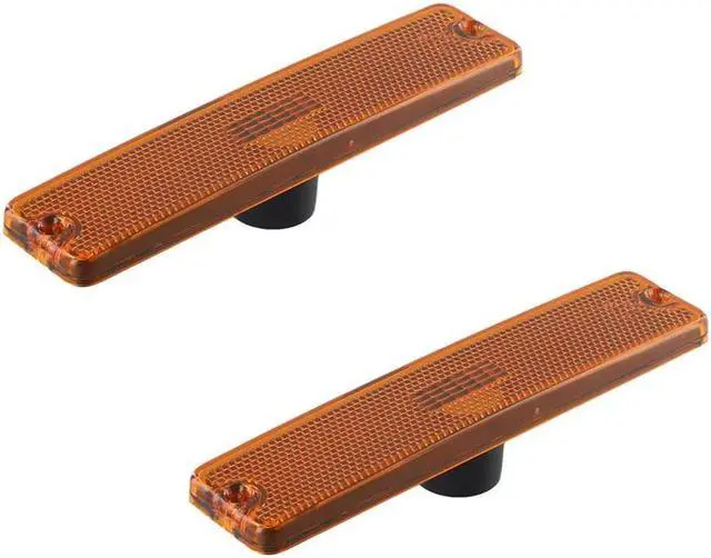 Alt view image 2 of 7 - Acaigel 2Pcs Front Bumper Side Marker Light For Jeep Wrangler YJ 1987-1995