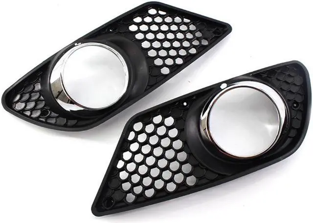 Alt view image 5 of 5 - Acaigel 2pcs Fog Light Grille Cover A2048850253 For Mercedes-Benz C300 C350 2008-2011