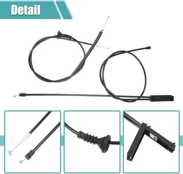 Alt view image 2 of 6 - Acaigel Hood Release Cable Set 51232751378 51237148865 For Mini Cooper R55 R56 R57 07-13