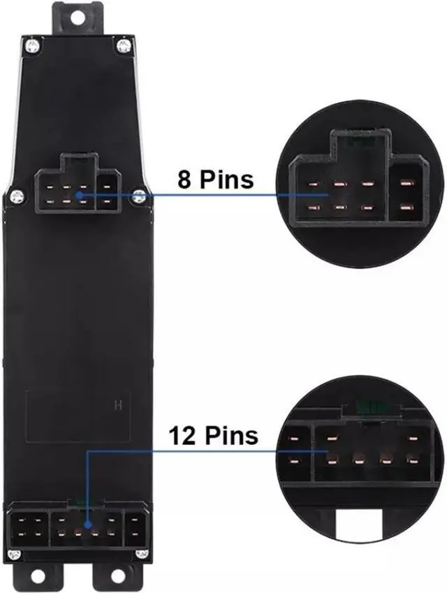 Alt view image 5 of 6 - Acaigel Master Power Window Control Switch w/ Bezel For Dodge Ram 1500 2500 3500 2002-2010