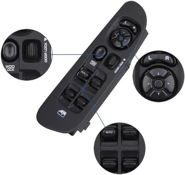 Alt view image 3 of 6 - Acaigel Master Power Window Control Switch w/ Bezel For Dodge Ram 1500 2500 3500 2002-2010