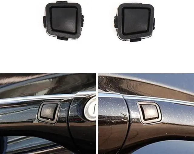 Alt view image 2 of 5 - LH&RH Outside Door Handle Button Cover For Mercedes Benz S R CL ML GL Class