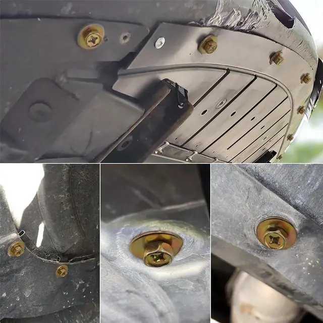 Alt view image 6 of 6 - Yingshan Engine Under Cover Push-Type Retainer Bumper Fender Rivet Bolts U-nuts Clips for Toyota Corolla RAV4 Highlander Avalon