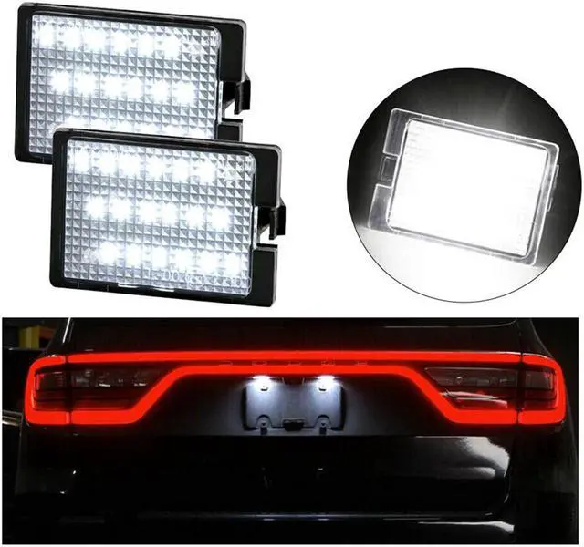 Alt view image 6 of 6 - Yingshan 2Pcs LED License Plate Light Lamp For Dodge Durango 2014-2021