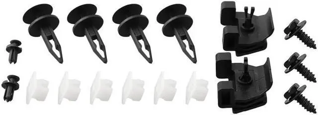Alt view image 6 of 6 - Yingshan Front Bumper Clips Kit For Toyota Corolla 2009-2019 17Pcs