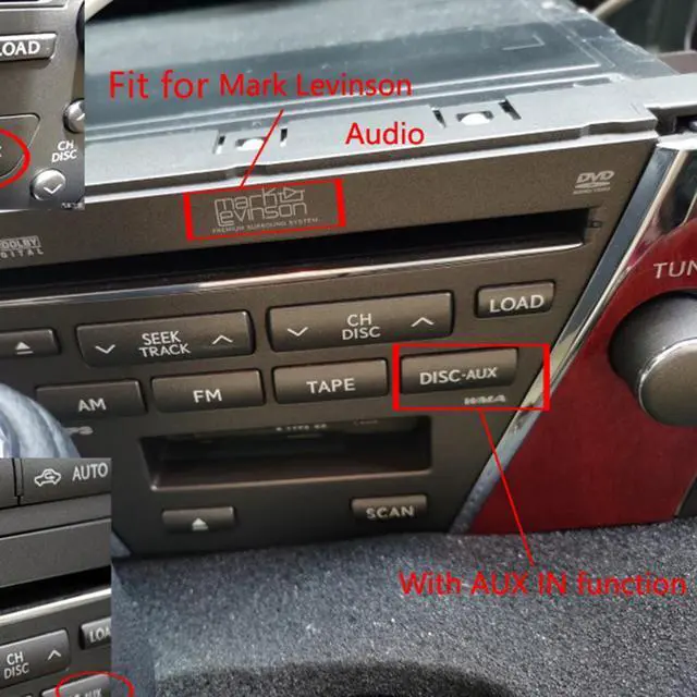 Alt view image 6 of 6 - Furulu 6Pin Car Radio BlueTooth AUX Cable For Lexus IS300/ES350/LX570 For Toyota Crown