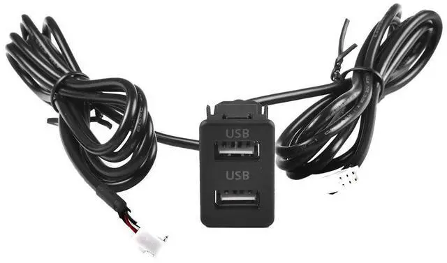 Alt view image 3 of 5 - Paiying Navi 4 Pin 6 Pin to Dual USB Port Panel Interface Extension 145cm Cable Adapter