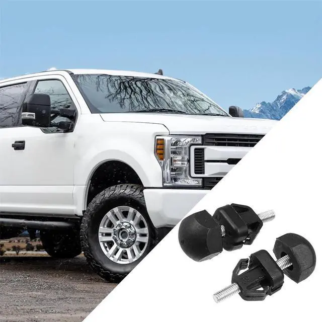 Alt view image 5 of 5 - Furulu 2 Pcs Hood Rest Bumper For Ford F-150 F-250 Lincoln Mark LT Jaguar S-Type XF XFR