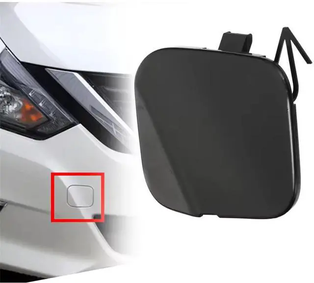 Alt view image 2 of 5 - Acaigel New Front Bumper Tow Eye Bracket Hook Cover Cap Fits For Nissan Altima 2016-2018