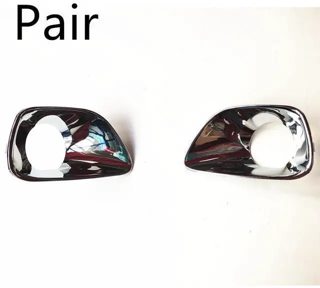 Alt view image 2 of 5 - Yingshan Fog Light Trim Set For 2011-2013 Jeep Grand Cherokee Left & Right Chrome 2Pc