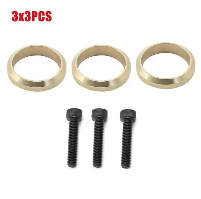Alt view image 4 of 6 - Yingshan Copper Exhaust Gasket O Ring with Screws Set For Yamaha Snowmobile Nytro, Vector, Rage and Venture four stroke three cylinder models