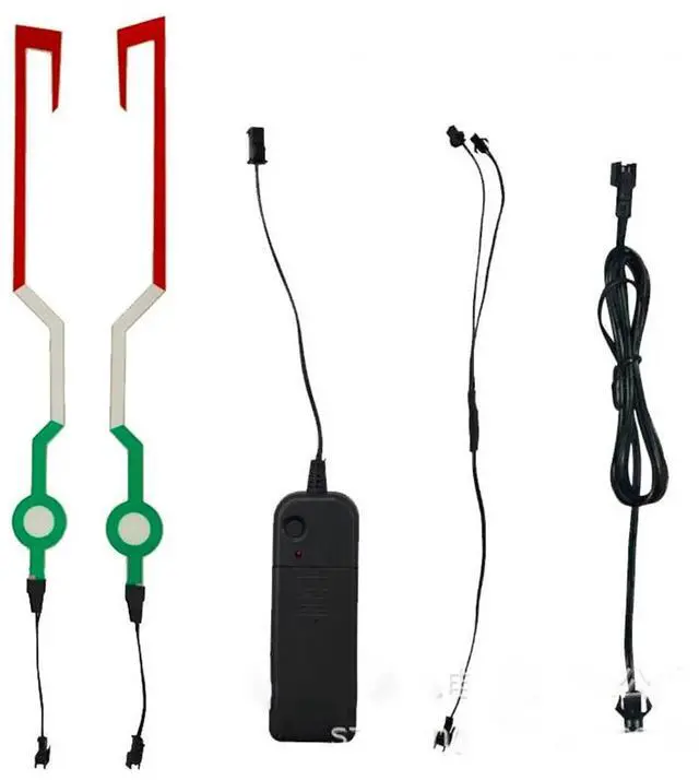 Alt view image 2 of 6 - Yingshan Motorcycle Helmet Luminous Strip LED cold light Reflective Sticker Modified