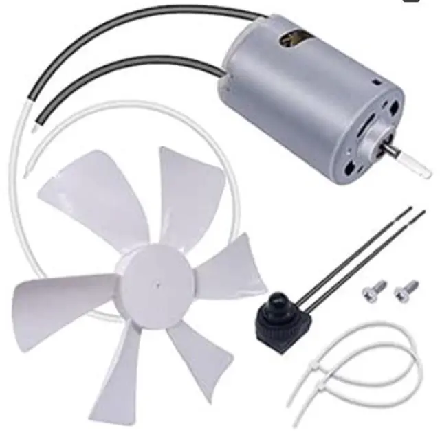 Alt view image 2 of 6 - Yingshan 6 inch RV Vent Fan Blade with 12V RV Vent Motor D-Shaft