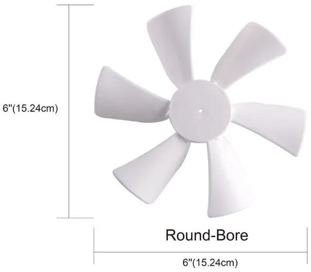 Alt view image 6 of 6 - Yingshan 6 inch RV Vent Fan Blade with 12V RV Vent Motor D-Shaft