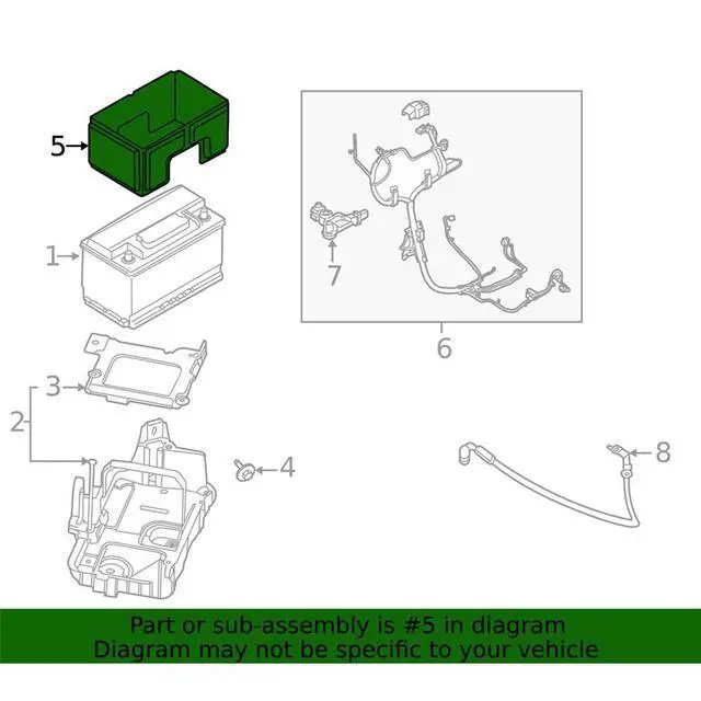 Main image of Yingshan Battery Cover KL3Z-10A687-A For Ford